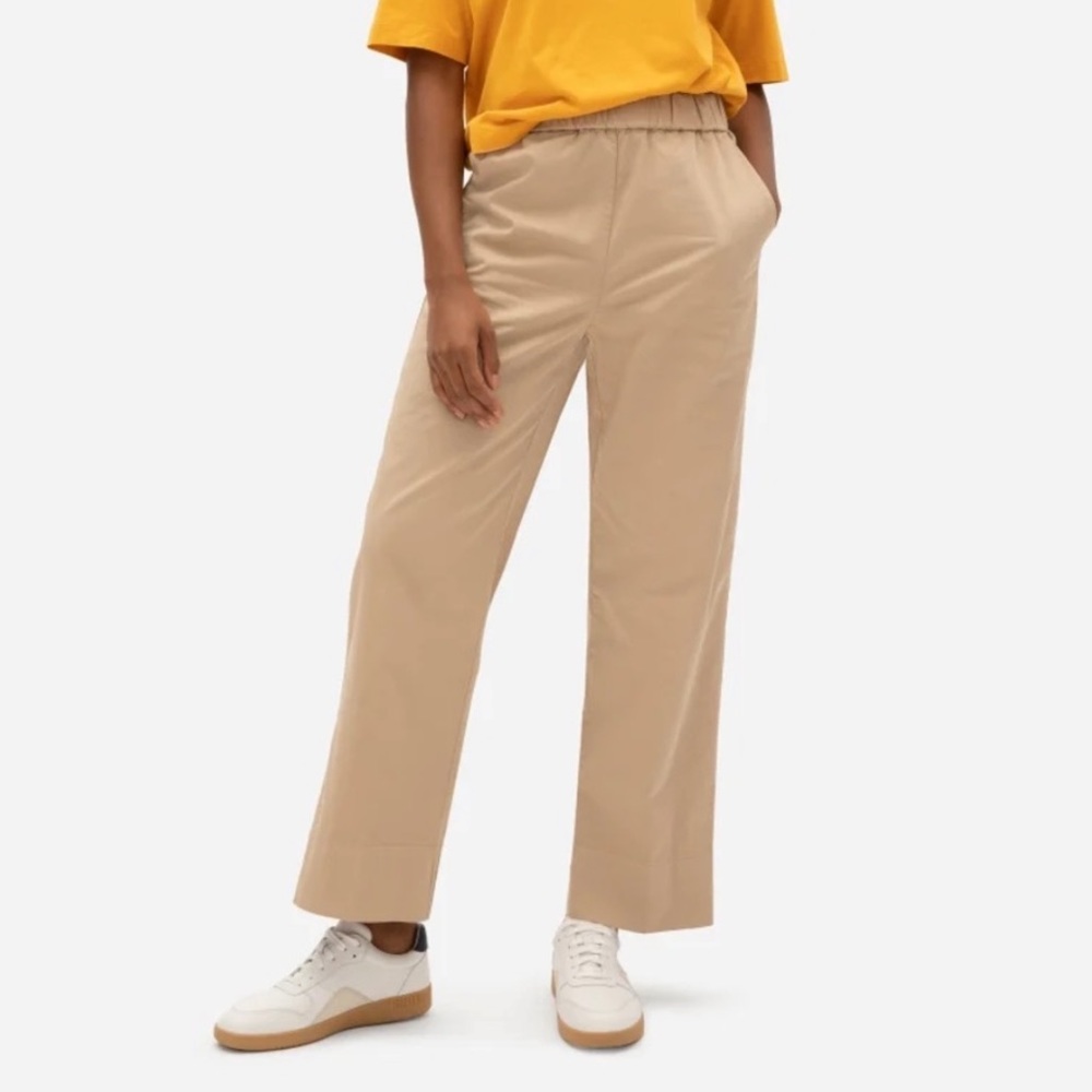 NWT Everlane The Easy Pant Nude Khaki Tan Size 4